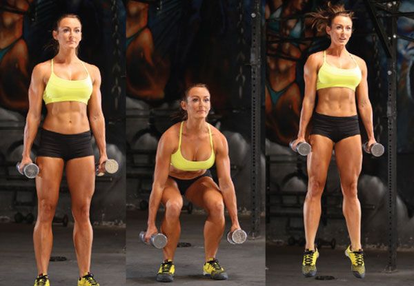 Jump squat with weights