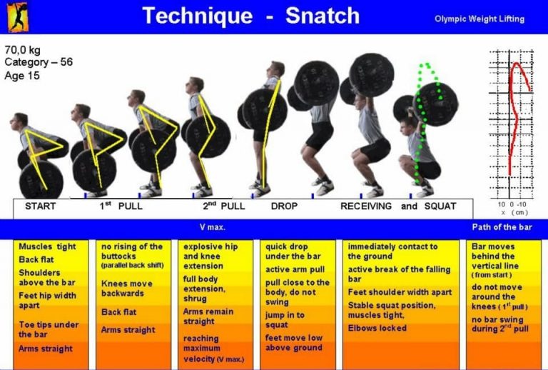 The Snatch And Clean With The Barbell. Weightlifting Exercises — AAFS