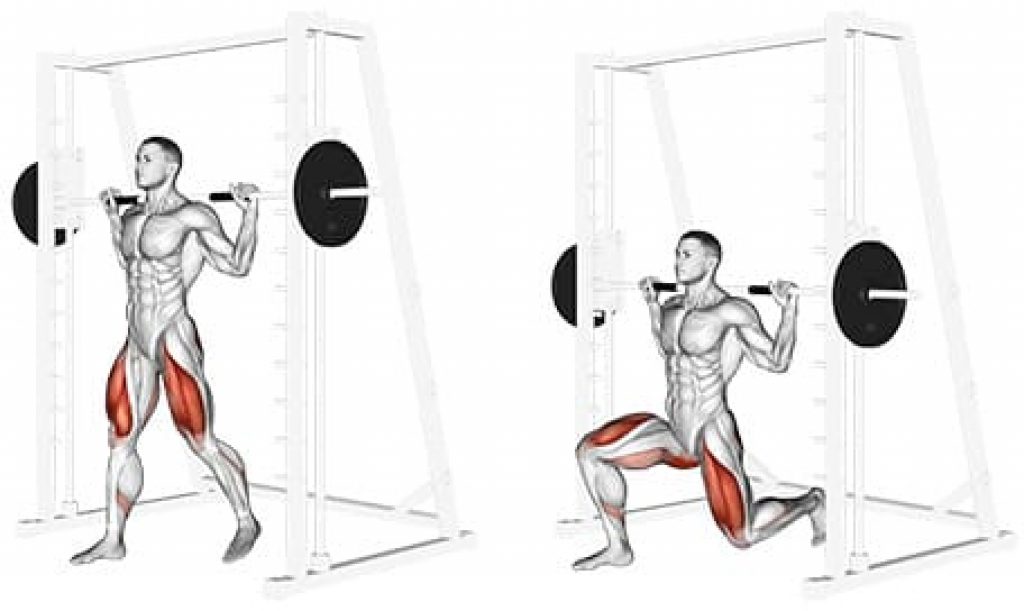 Smith Machine Lunges Effective Leg Workout AAFS smith-machine-lunges-effective-leg-workout-aafs